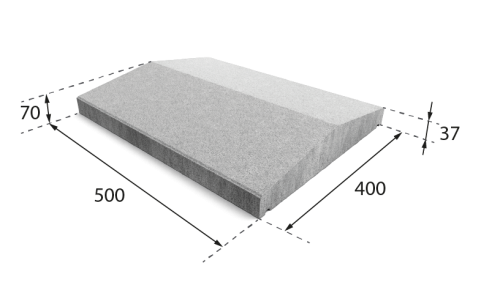 Daszek dwuspadowy 40x50 szary.png